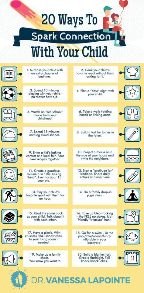 20 Ways To Spark Connection With Your Child
